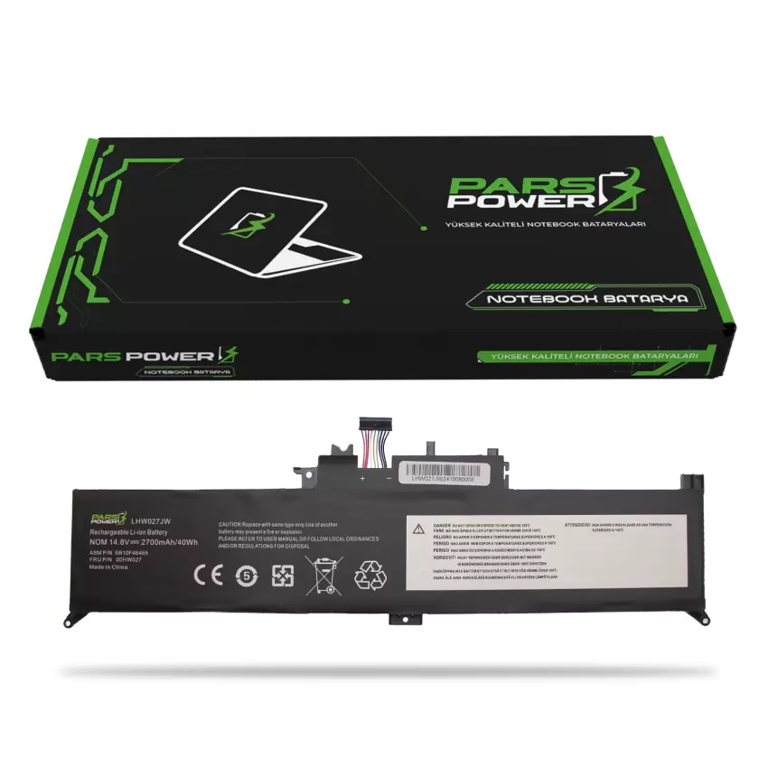Lenovo ThinkPad Yoga 260 20GS, 20GT Batarya - Pil (Pars Power)