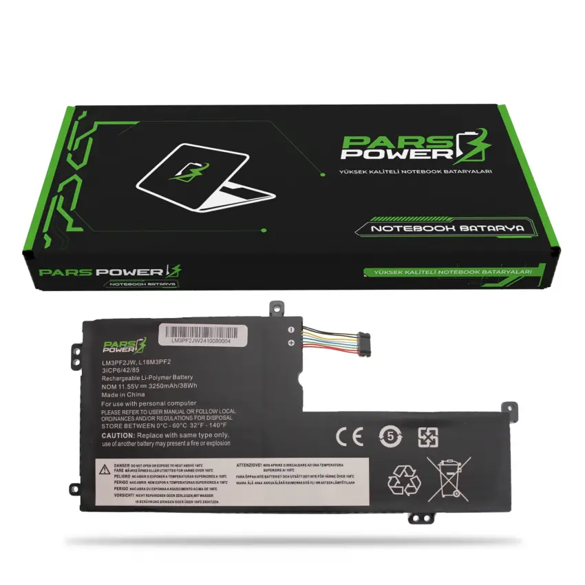 Lenovo IdeaPad 81Y3001DTX, 81Y3003NTX Batarya - Pil (Pars Power)