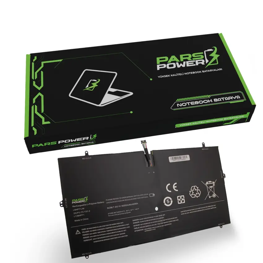 Lenovo Yoga 3 Pro L14S4P71, L13M4P71 Batarya - Pil (Pars Power)