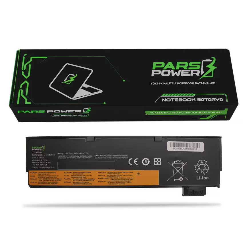 Lenovo ThinkPad 01AV491, 01AV492 Batarya - Pil (Pars Power)