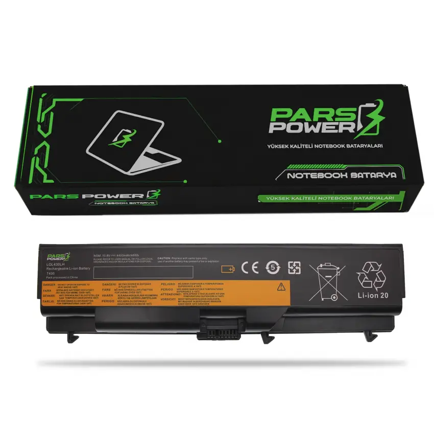 IBM Lenovo T430, T530, L530 Notebook Batarya - Pil (Pars Power)