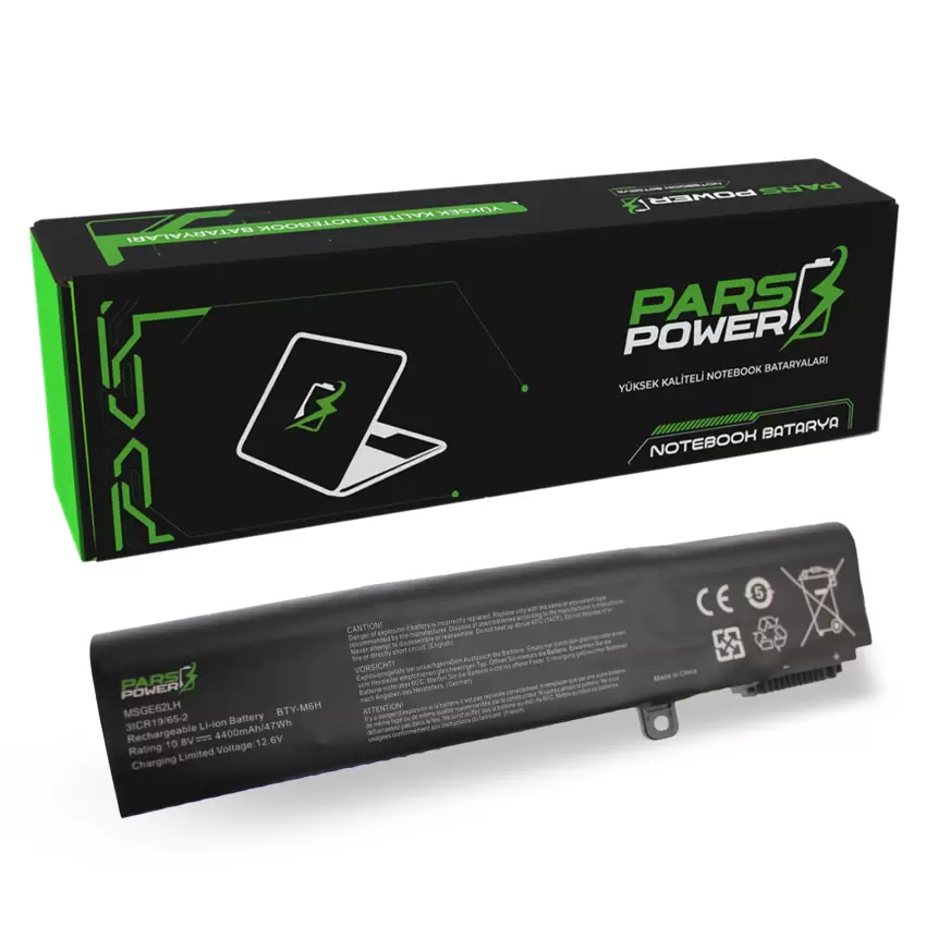 Msi GL75 MS-17E7, MS-17E8 Batarya - Pil (Pars Power)