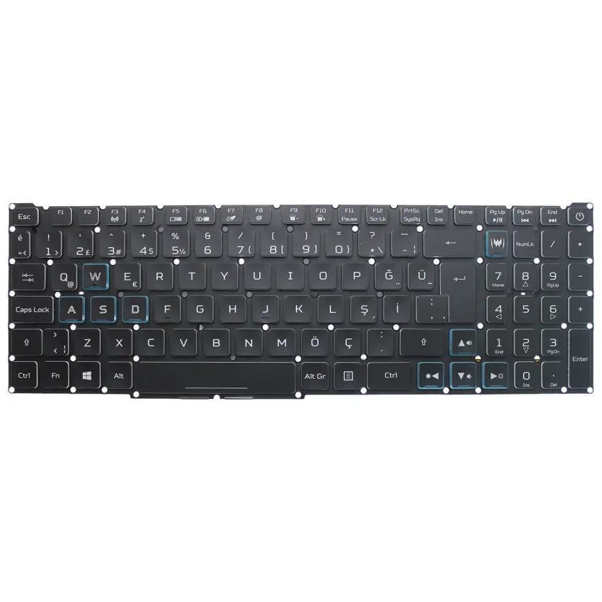 Acer Predator Helios 300 PH315-52-746Q Klavye Işıklı (Siyah TR)