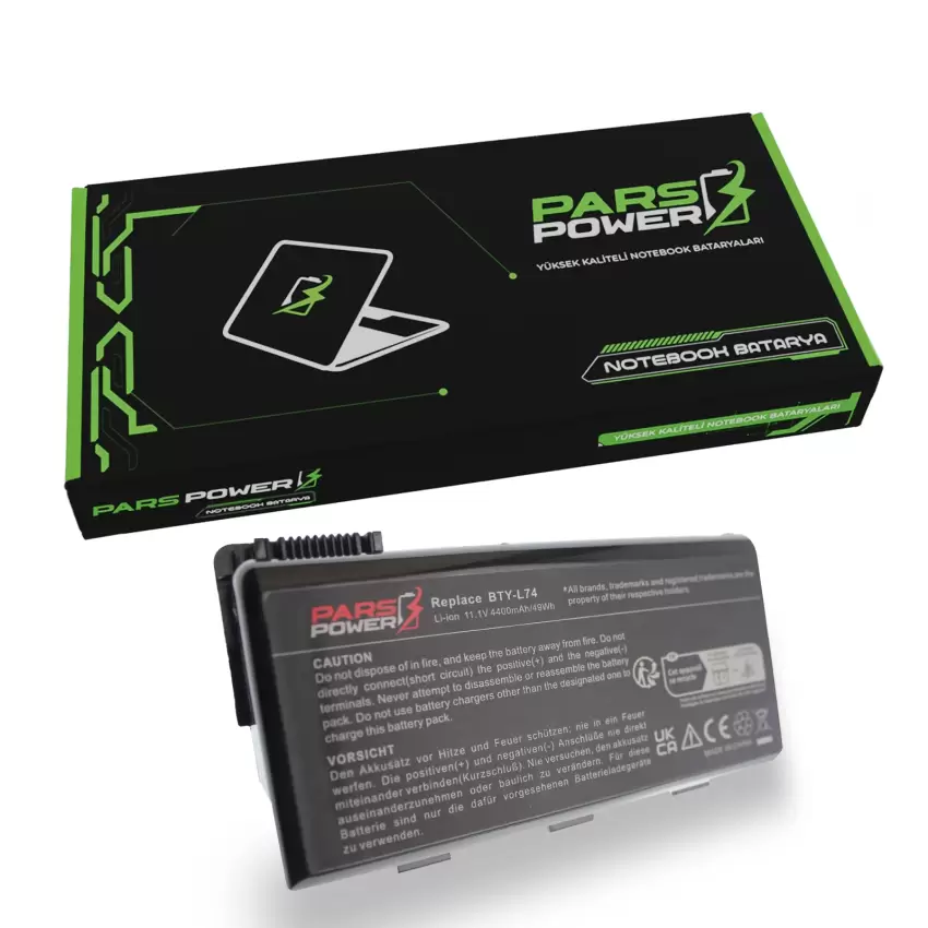 Msi 91NMS17LD4SU1, 91NMS17LD4SU1 Notebook Batarya - Pil (Pars Power)
