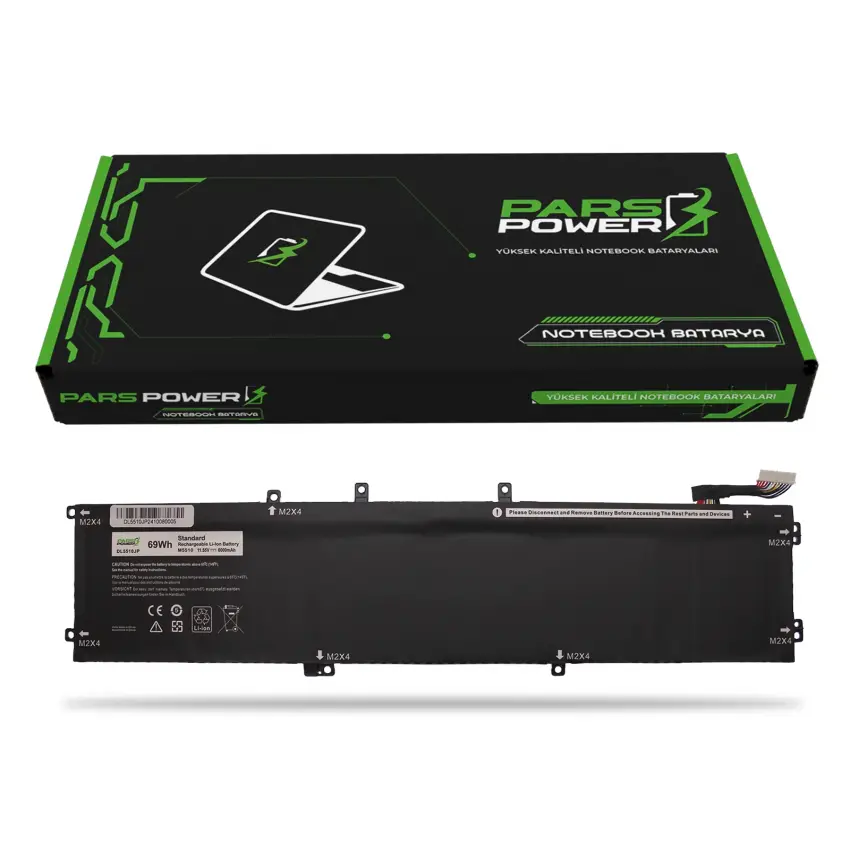 Dell XPS 6GTPY, 62MJV, M7R96 Batarya - Pil (Pars Power)