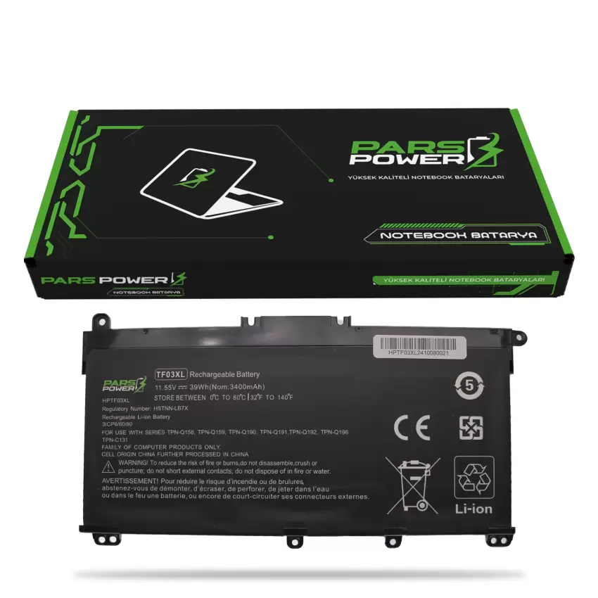 HP Pavilion 15-cc009nt 2CL81EA, 14-bp007nt 2CR54EA Batarya - Pil (Pars Power)