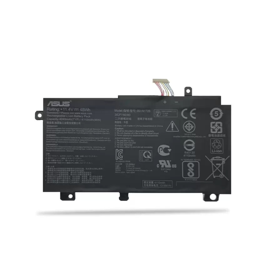 Asus B31N1726-1, 0B200-02910200 Batarya - Pil
