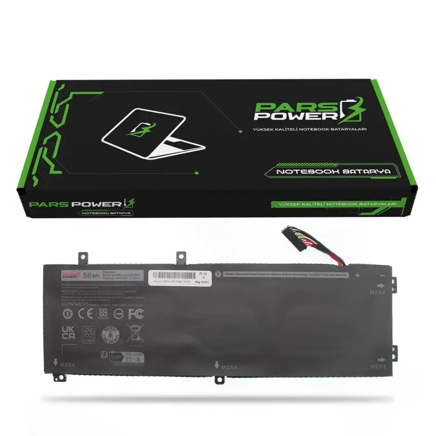 Dell XPS 6GTPY, 62MJV, M7R96 Batarya - Pil (Pars Power)