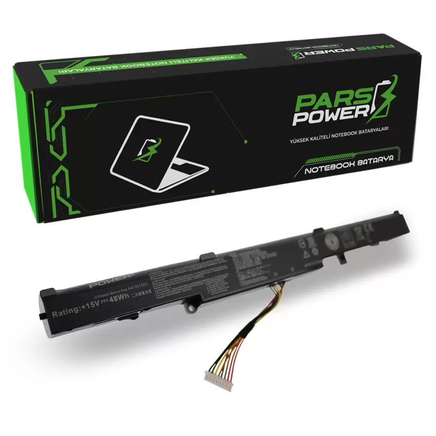 Asus VivoBook N552VW-FY147T, N552VX-FY017T Notebook Batarya - Pil (Pars Power)