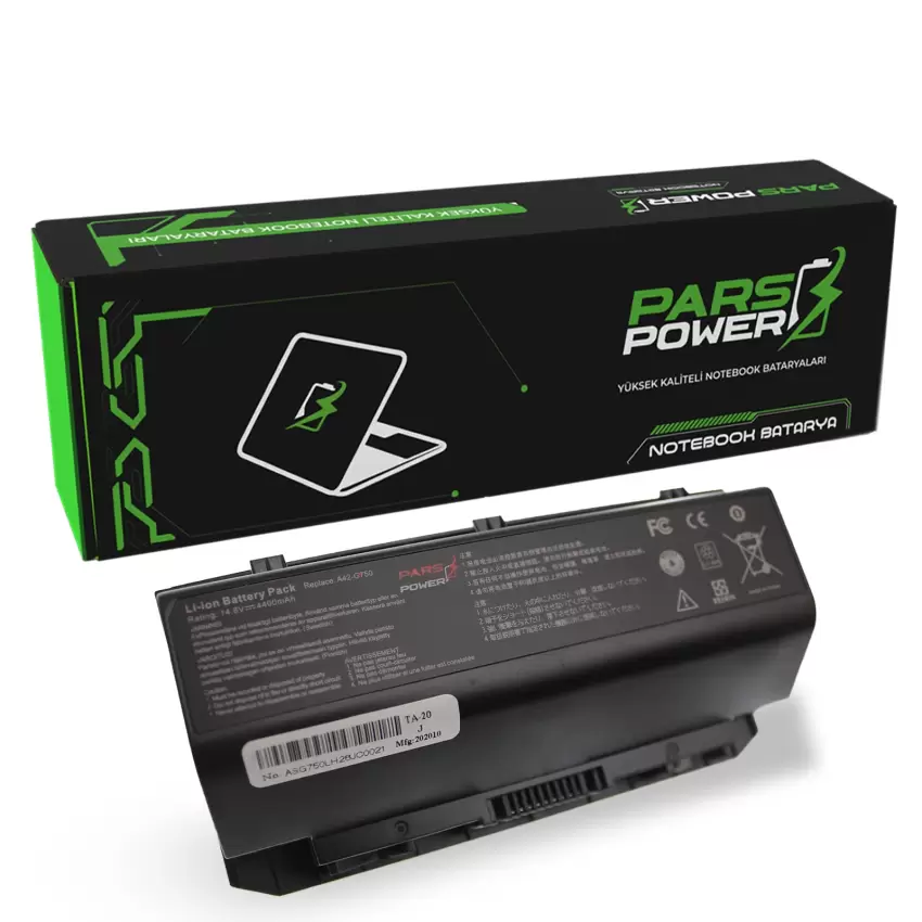 ASUS ROG G750, G750JH, G750JM, G750JS, G750JW Batarya - Pil (Pars Power)