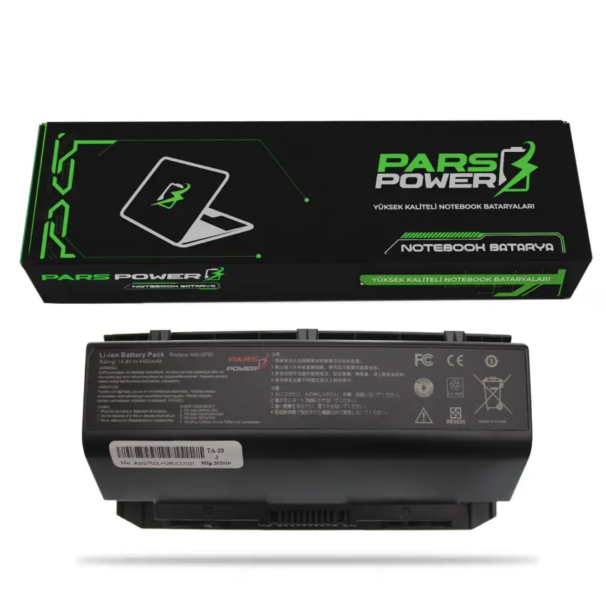 ASUS ROG G750JH-CV067H, G750JH-DB71 Batarya - Pil (Pars Power)