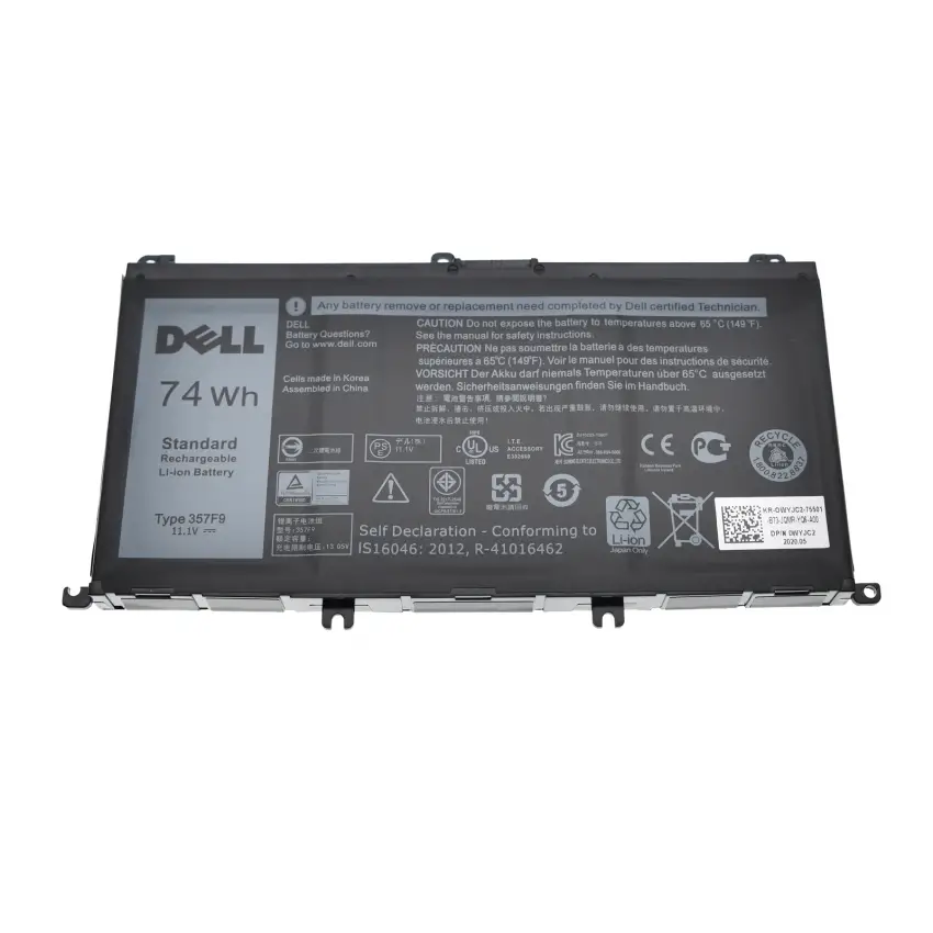 Dell Inspiron 15 Gaming P57F002, P57F004 Batarya - Pil