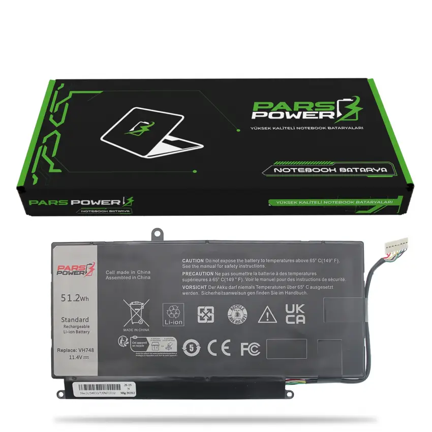 Dell Vostro VH748, 6PHG8, DXR10 Batarya - Pil (Pars Power)