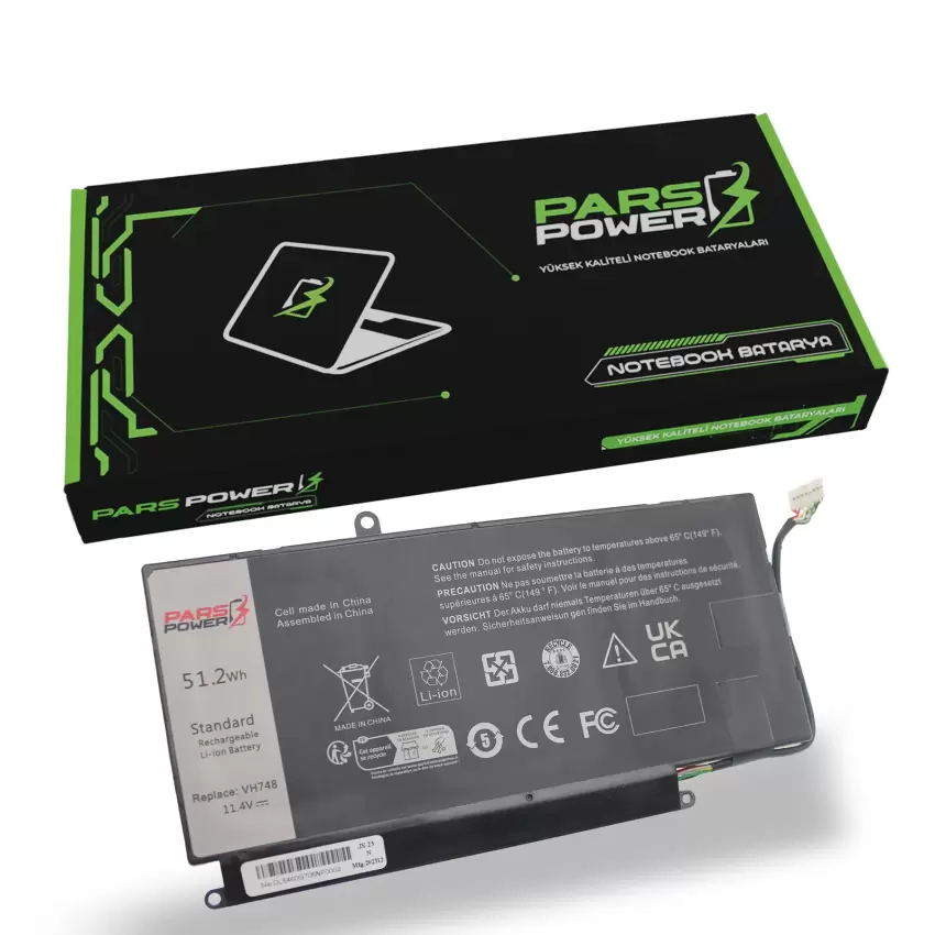 Dell Vostro 5470 S03F45C, S20F45C, S21W45C Batarya - Pil (Pars Power)