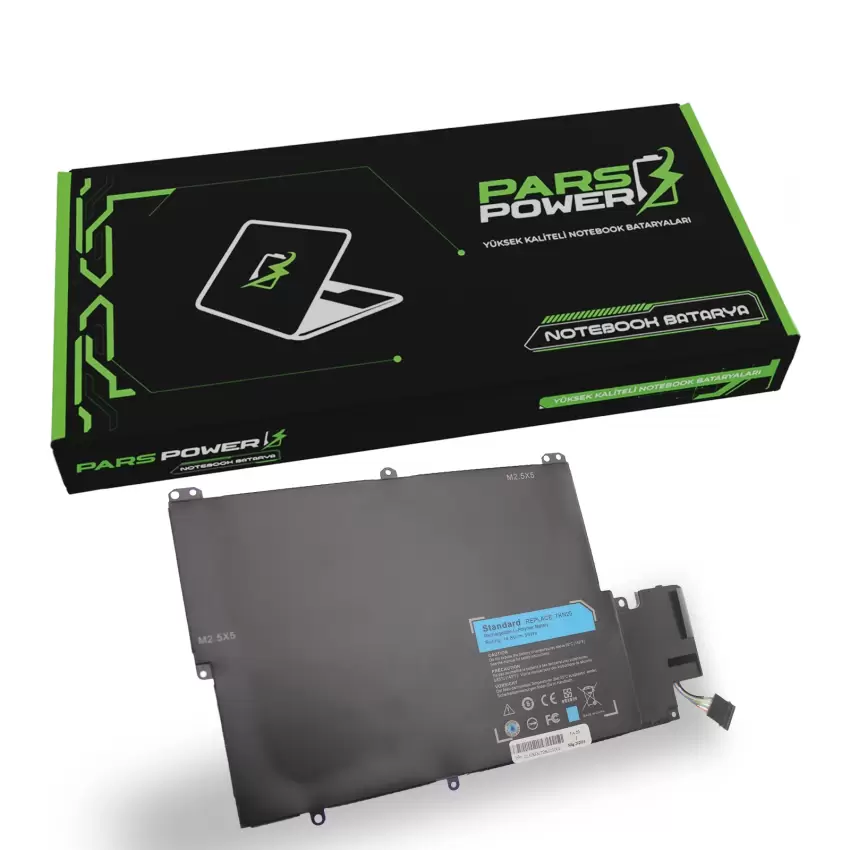 Dell TKN25, TRDF3, V0XTF Batarya - Pil (Pars Power)