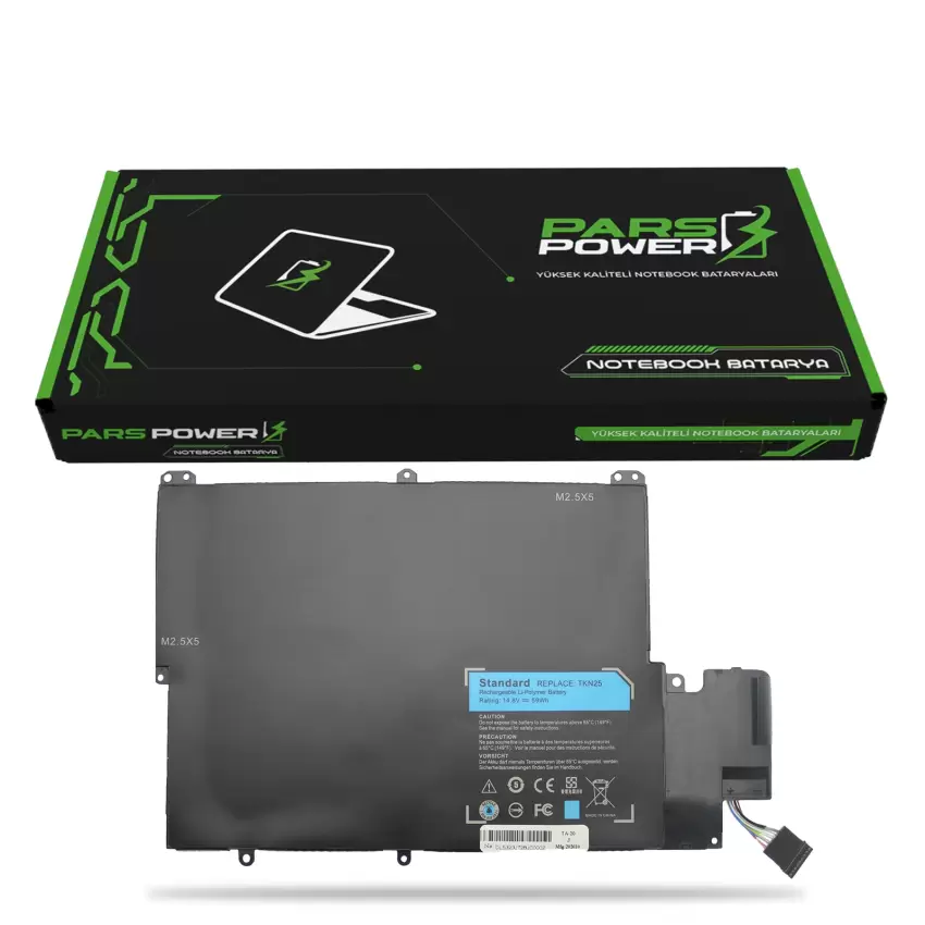 Dell TKN25, TRDF3, V0XTF Batarya - Pil (Pars Power)