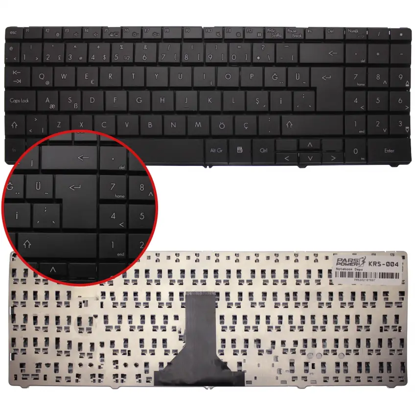 Packard Bell EasyNote TN65, PB5 Klavye (Siyah TR)