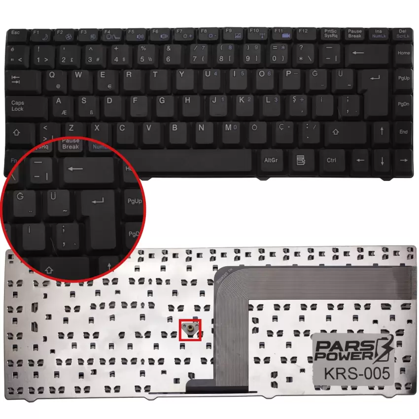 Exper V092328BK1, V092328EK1 Notebook Klavye (Siyah TR)