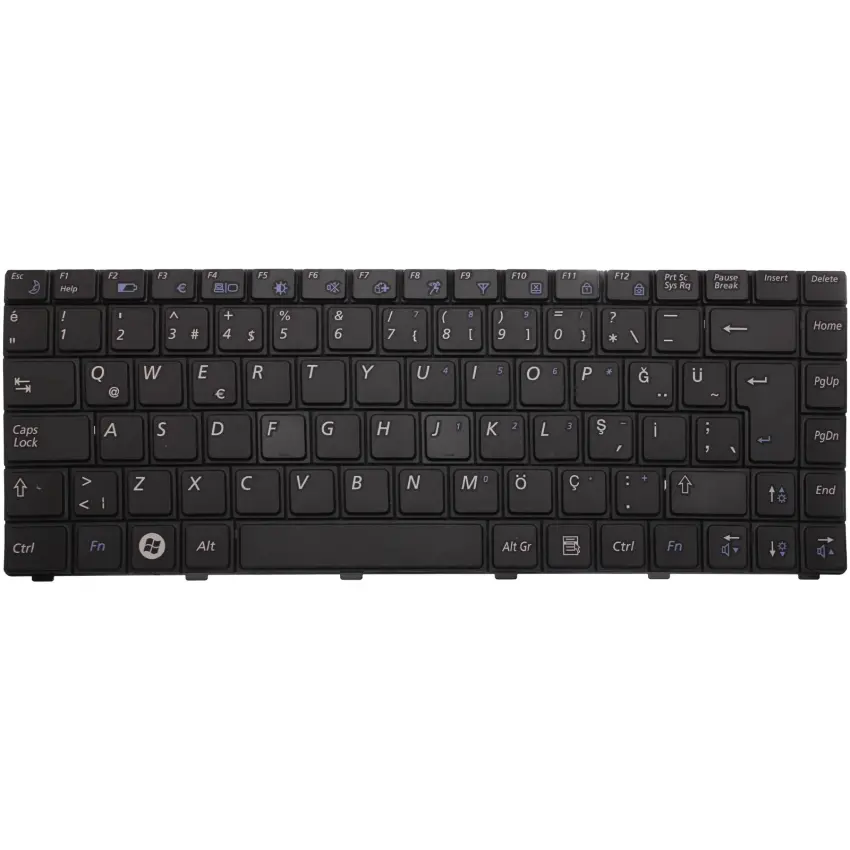 Samsung Np-R520, Np-R522, Np-R522H Notebook Klavye (Siyah TR)