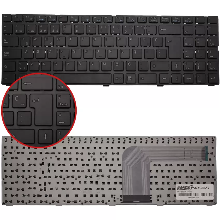 Exper S1560UH Notebook Klavye (Siyah TR)