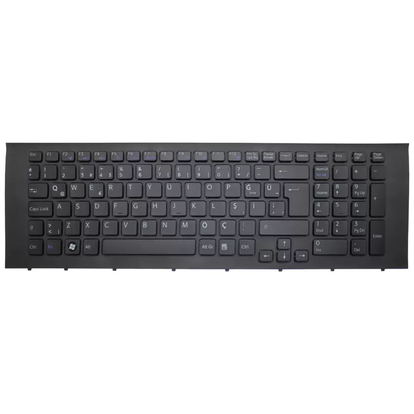 Sony Vaio PCG-91111M, PCG-91112L Notebook Klavye (Siyah TR)
