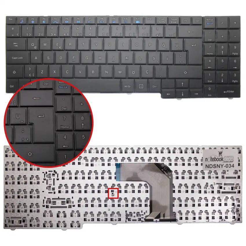 Casper Nirvana MB50, CMU, CMY Klavye (Siyah TR)