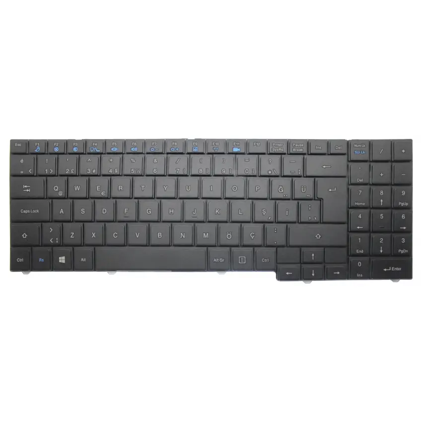 Vestel Onyx 156Y-D820-D32-W8 C, CN.TKP-820C Klavye (Siyah TR)