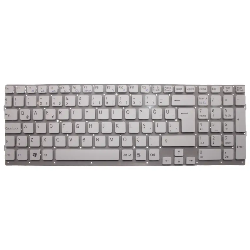 Sony Vaio V1116788, V111678A, V111678B Notebook Klavye (Beyaz TR)