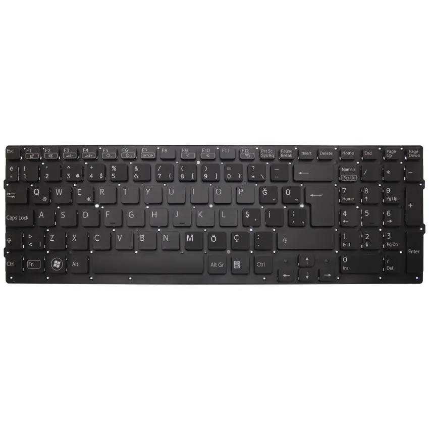 Sony VPC-F249FJ/BI, VPC-F24AJ Notebook Klavye (Siyah TR)