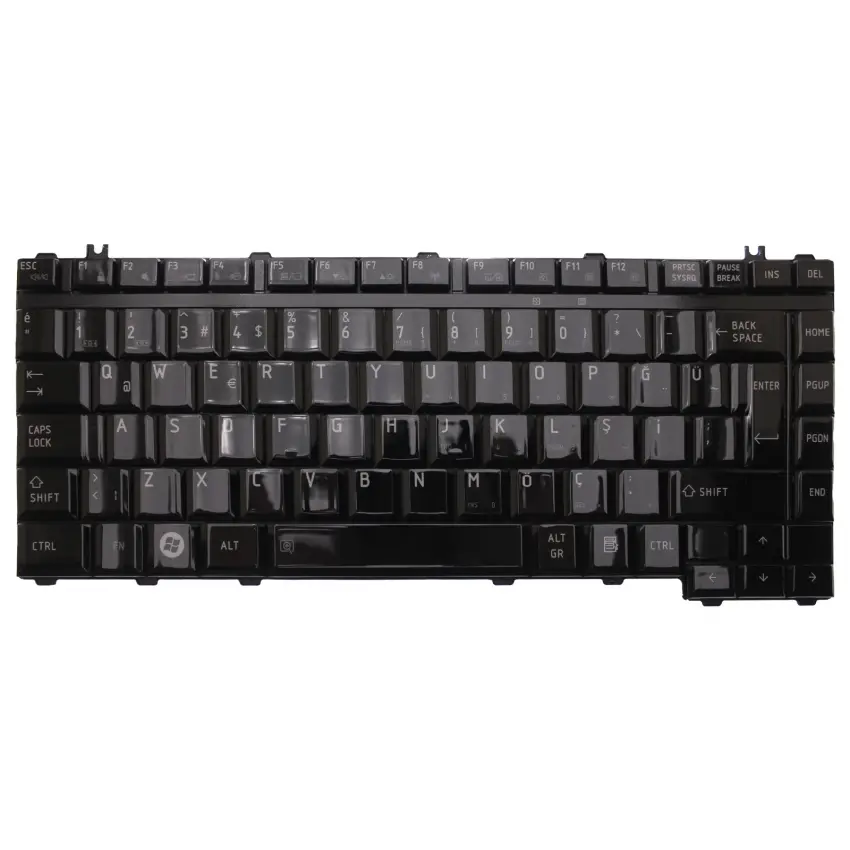 Toshiba Satellite A300-20T, A300-20U Notebook Klavye (Parlak TR)