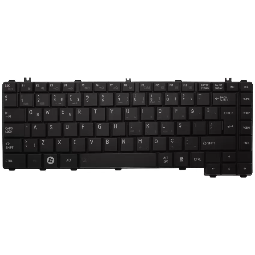 Toshiba Satellite Pro L600, L630, L630D, L730 Notebook Klavye (Siyah TR)