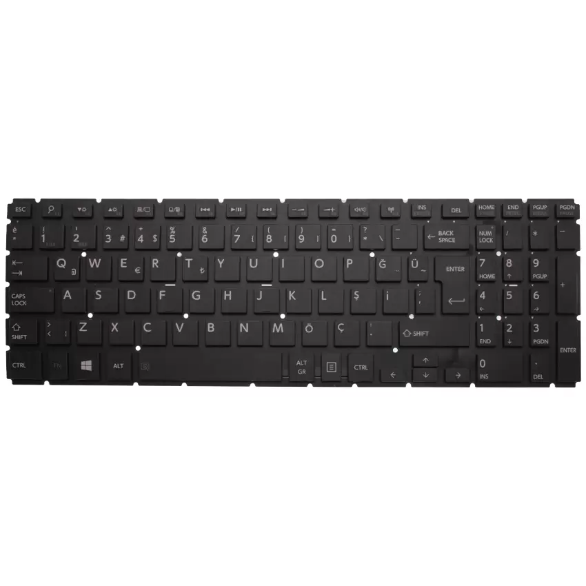 Toshiba Satellite L50-B-1DK, L50-B-1DL Notebook Klavye (Siyah TR)