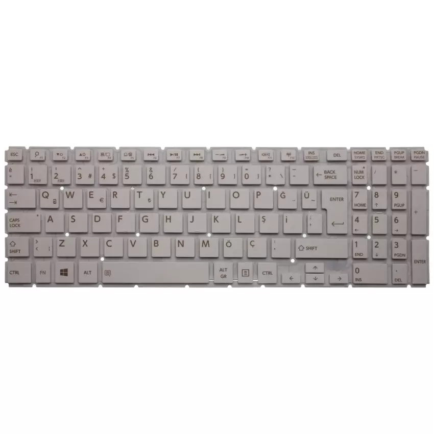 Toshiba Satellite L50-B-1DK, L50-B-1DL Notebook Klavye (Beyaz TR)