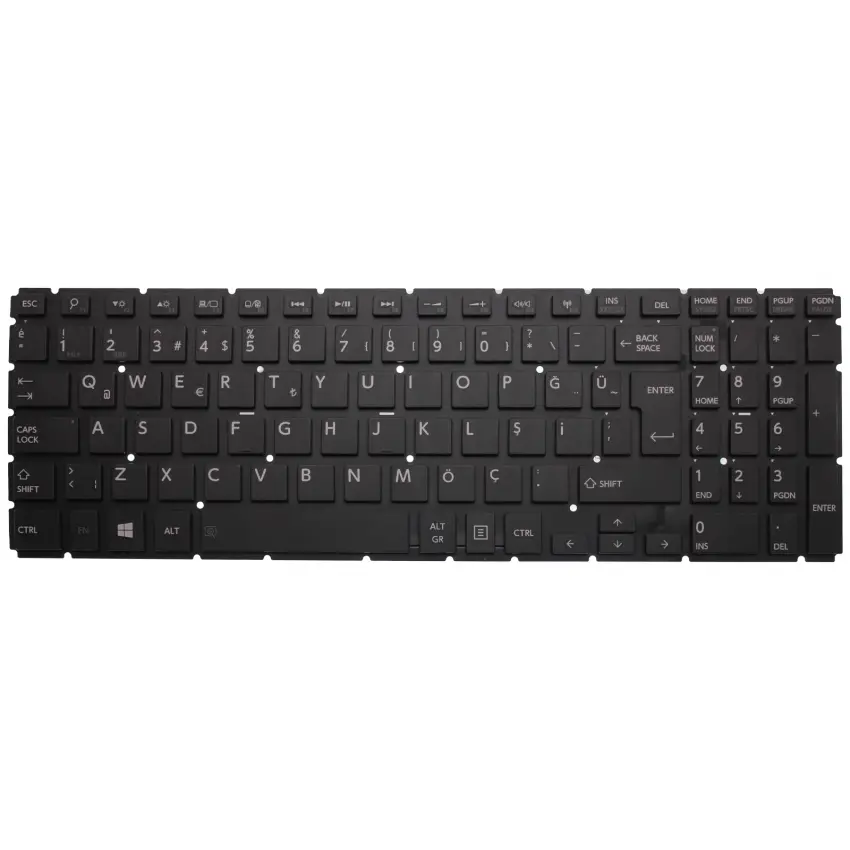 Toshiba Satellite S50-B-148, S50-B-14H Notebook Klavye (Siyah TR)