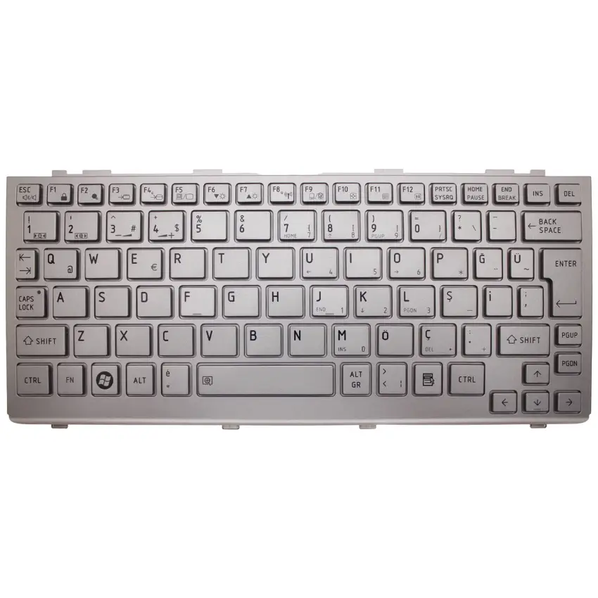 Toshiba Mini NB200 Notebook Klavye (Gri TR)