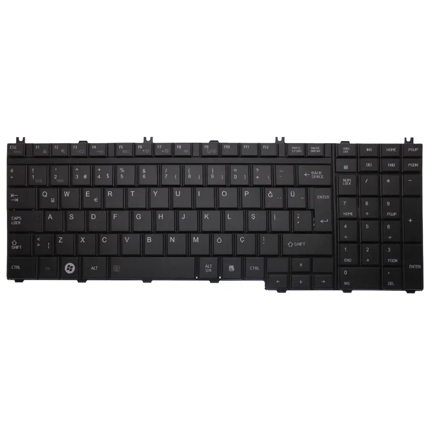 Toshiba Satellite A500-1H4, A500-1HK Notebook Klavye (Siyah TR)