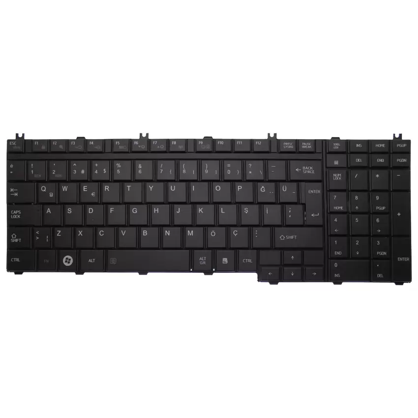 Toshiba Satellite L505-13N, L505-13P Notebook Klavye (Siyah TR)