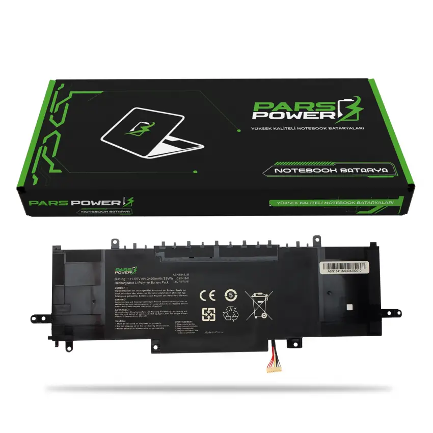 Asus Zenbook C31N1841, 0B200-03420300 Batarya - Pil (Pars Power)