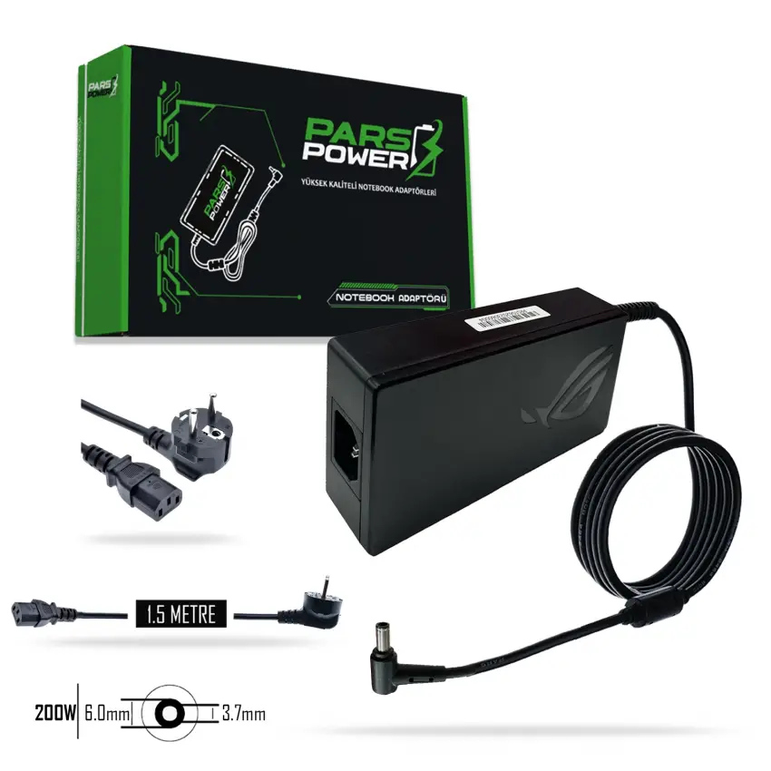 Asus ROG Strix SCAR 15 G533ZW-LN Adaptör Şarj Aleti-Cihazı (Pars Power)