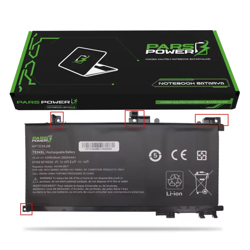 Hp Pavilion 15-bc000, 15-bc200 Batarya - Pil (Pars Power)