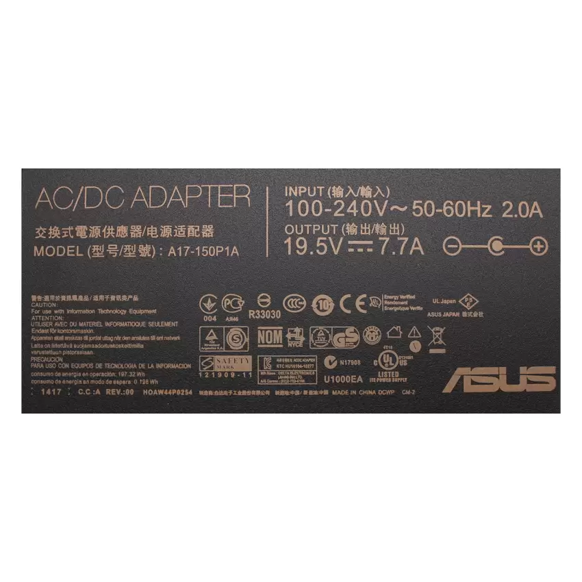 Asus 150W 19V 7.7A 5.5x2.5mm Adaptör Şarj Aleti-Cihazı