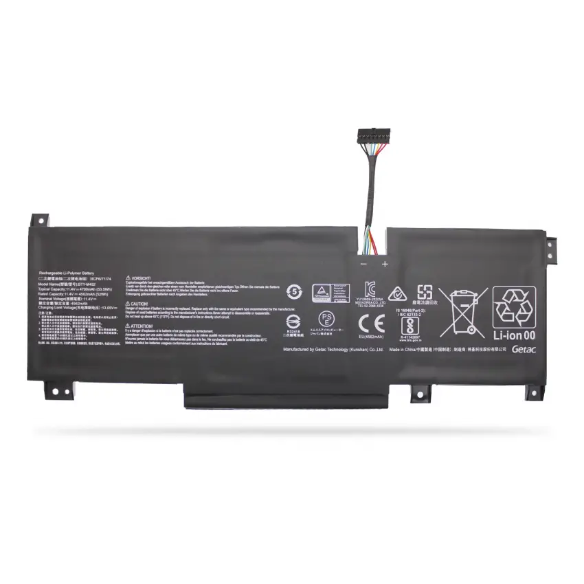 MSI Pulse GL76 12UEK‑039 Batarya - Pil