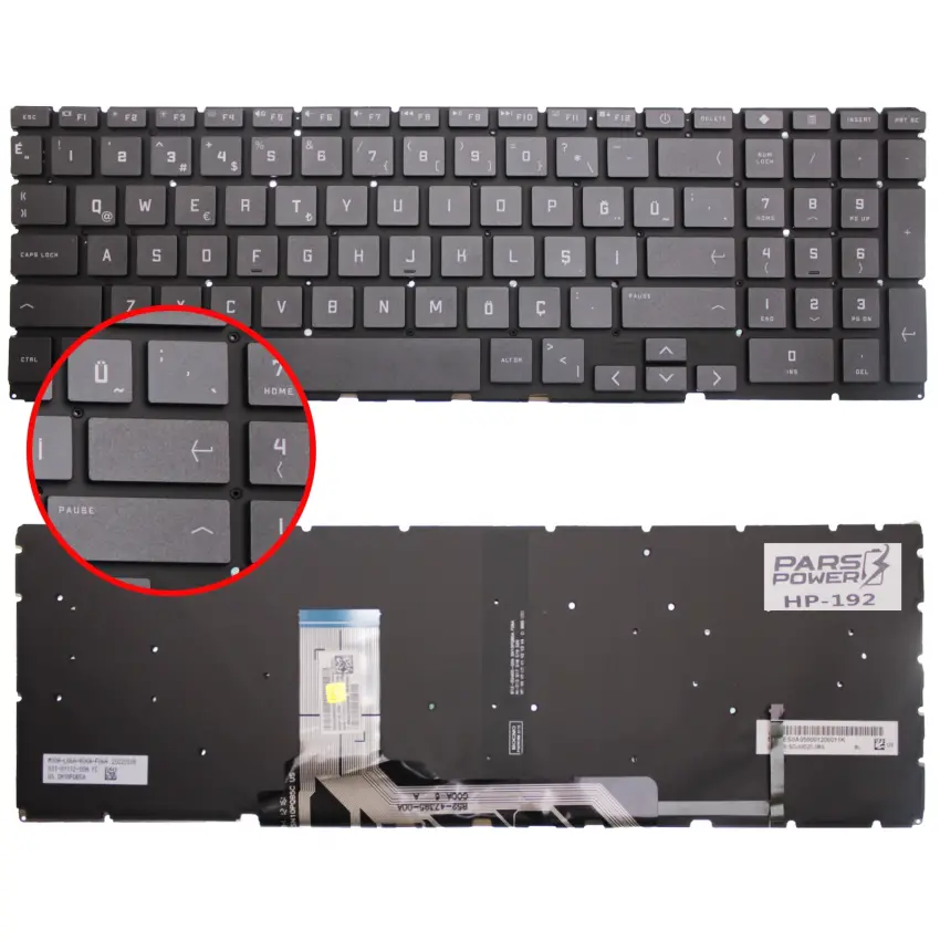 Hp Victus Gaming 15-fa1xxx Klavye Işıklı (Siyah TR)