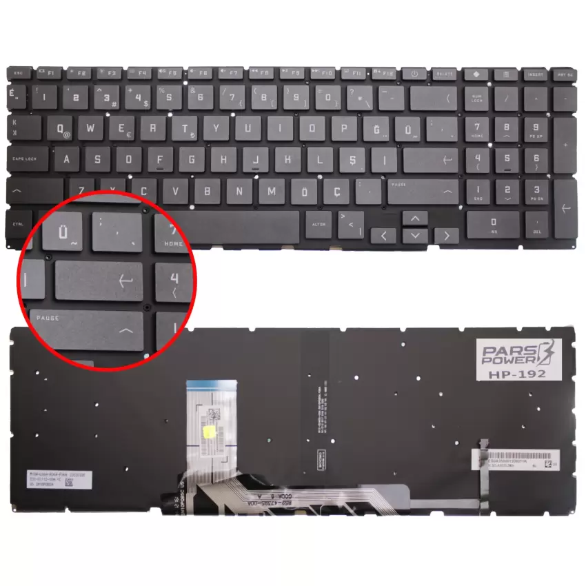 Hp Victus Gaming 16-s0067nt (8V8a1ea) Klavye Işıklı (Siyah TR)
