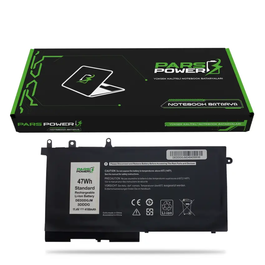 Dell Latitude E5495, P60F Batarya - Pil (Pars Power)