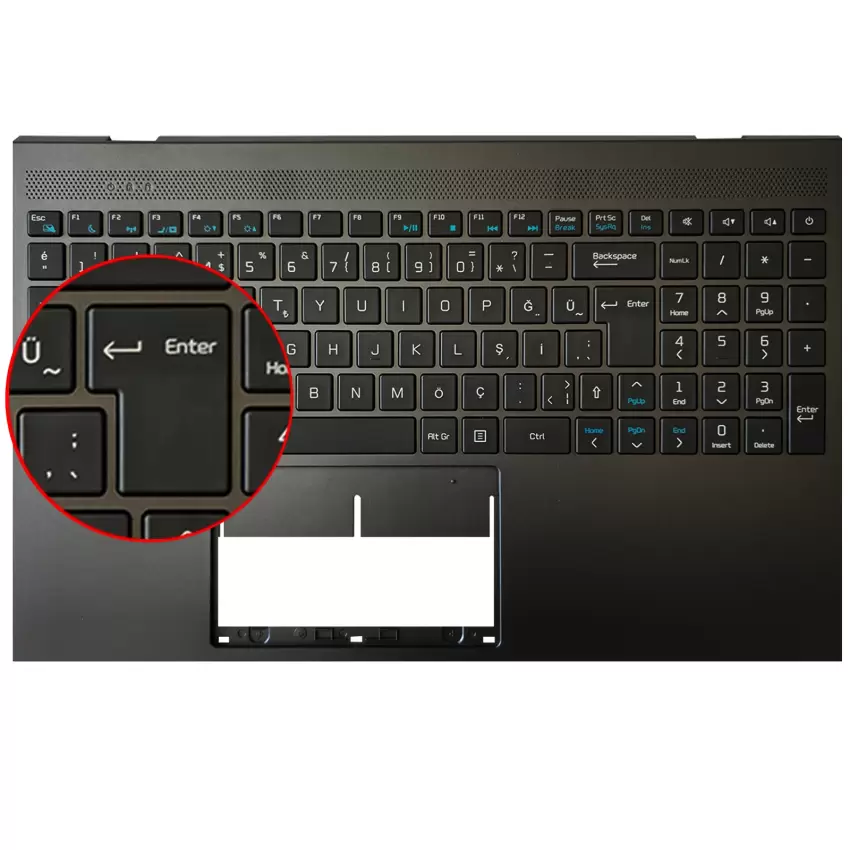 Casper Nirvana C500 Serisi Notebook Klavye Kasalı (Siyah TR)