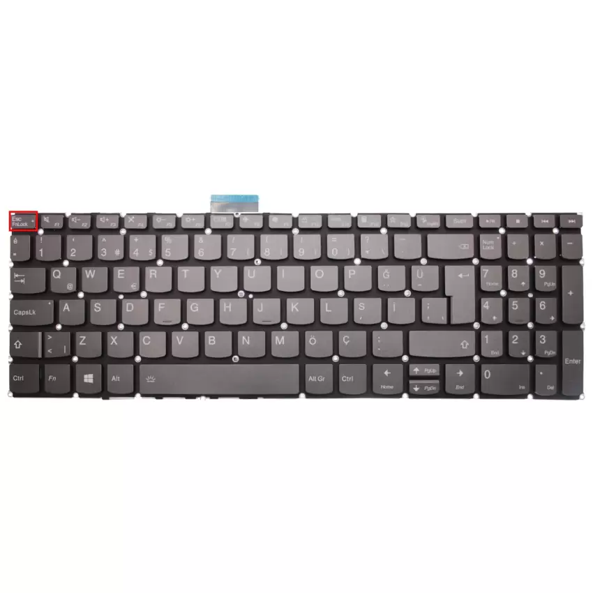 Lenovo Thinkbook 15 G4 Aba Type 21dl Klavye Işıklı (Füme TR)