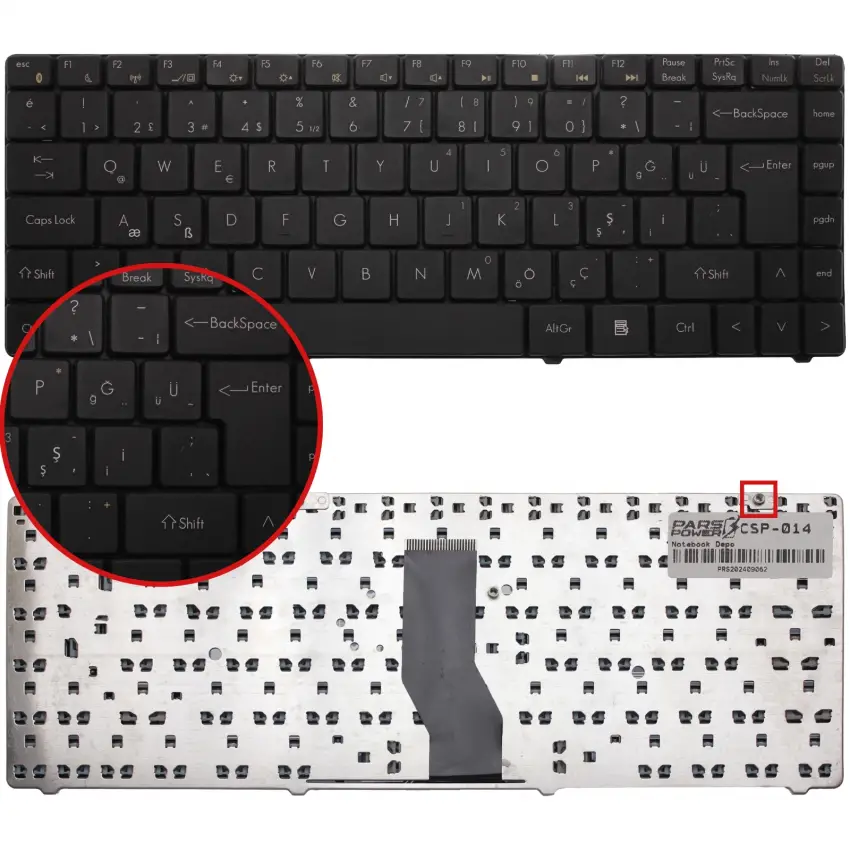 Casper CNW.B950-4K35B Notebook Klavye (Siyah TR)
