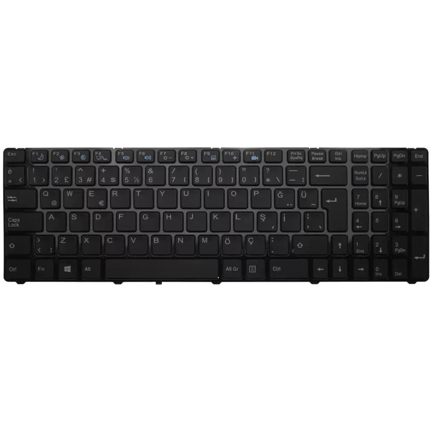 Casper CHU.2950-4L05A-B, 2950-4L05A-N Notebook Klavye (Siyah TR)