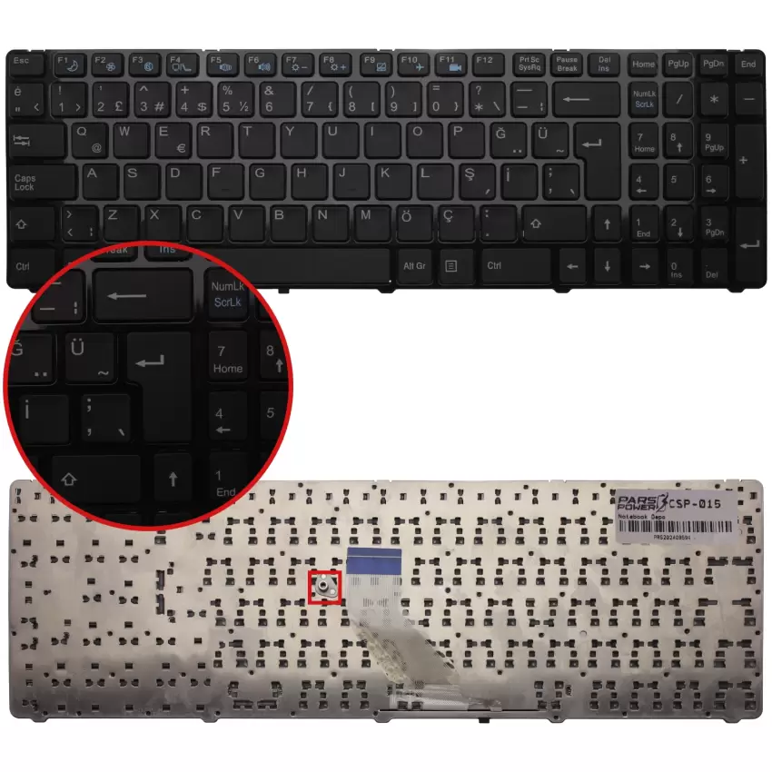 Casper CHY.4702-8T45A-N, CKU.3110-4K05V-B Notebook Klavye (Siyah TR)